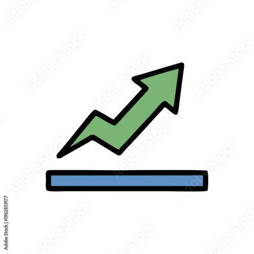 Arrow Strategist Interpreting Upward Growth Trend