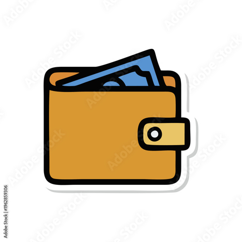 Compact Wallet Feature With Folded Storage Area