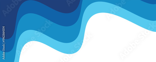 Sea waves layered vector background illustration and sea beach vector illustration.Eps.10