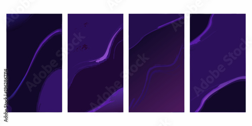 Abstract dark purple marble patterns arranged in a grid formation