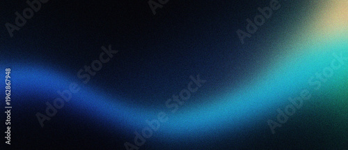 Abstract grainy gradient background with blue light leak, soft aesthetic blur texture for modern web design, dark minimalist wallpaper with glowing cyan wave and cinematic film grain effect.