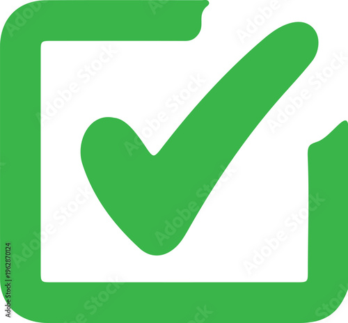  Check Mark Icon in Circular Shape – Approval Symbol