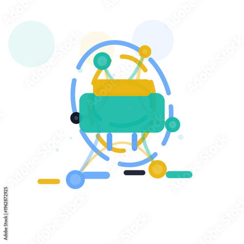 Accessible Help Center Board vibrant assistive vector