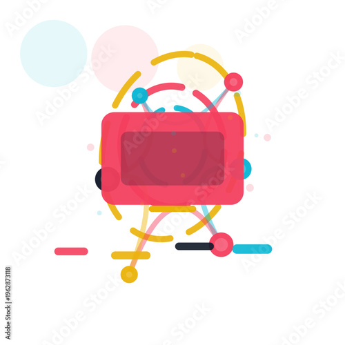 Portable Power Module vibrant assistive vector