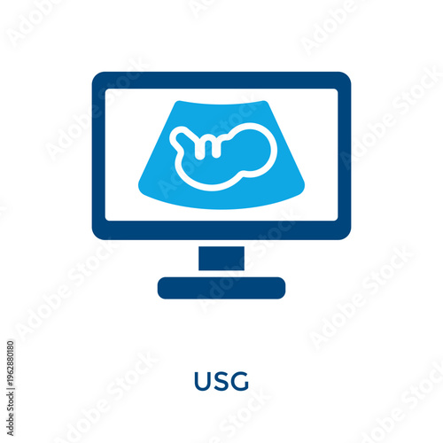 Usg Icon Dual Tone Style. Vector Illustration For Graphic Design