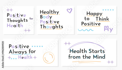 Positive Thoughts for Mental Health.