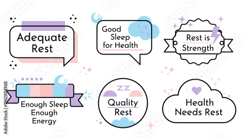 Rest and Sleep Health Concepts.