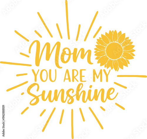 Beautiful elegant handwritten happy mothers day greeting card text design