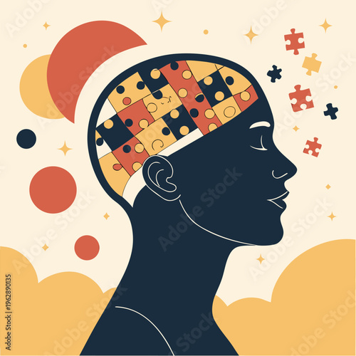 Creative mind bursting with colorful ideas, thoughts, and inspiration in vibrant bursts of imagination and mental brilliance