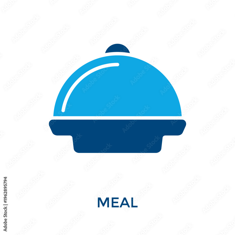 Fototapeta premium Meal Icon Dual Tone Style. Vector Illustration For Graphic Design