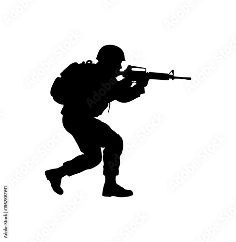 Sniper in Tactical Crouch Position