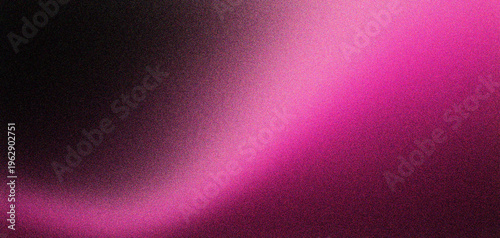 Tableau sur toile Abstract pink light leak on black background, grainy neon glow texture, vibrant
