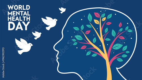 Colorful brain silhouette celebrating diversity and global unity on world brain day with vibrant colors and human connection themes