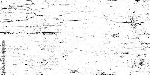 Black and white grunge texture background with scratches and cracks vector illustration