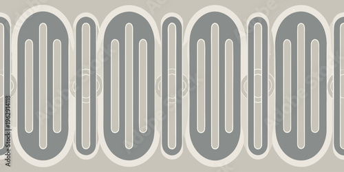 Series of interconnected circular shapes forming an abstract, flowing pattern with varying transparency and spacing