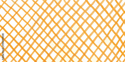 Abstract orange criss cross pattern on a white background