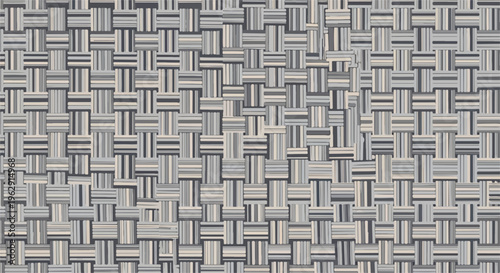 A neutral-toned, interwoven pattern with a distressed, textured effect