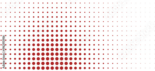 white background with  red dots