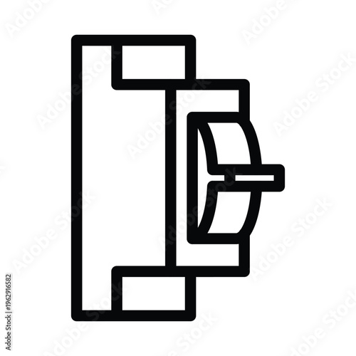 mcb electric braker outline icon vector design good for web or mobile app