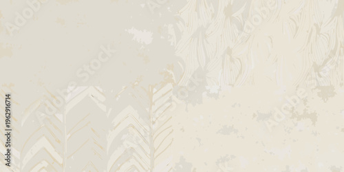Subtle beige and gold marble texture with abstract floral patterns