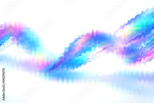 abstract background with rainbow