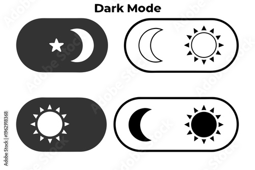 Dark mode switch icons