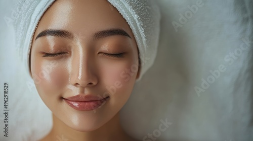 Plastic surgeon touching and examining facial skin of a Asian female,Woman face being checked doctor hands to cosmetic surgery,rhinoplasty surgery in clinic, generative ai,3d render.
