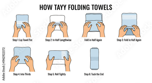 Step by step guide on how to fold towels efficiently every time