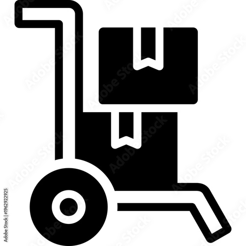 warehauses icon illustration design with solid