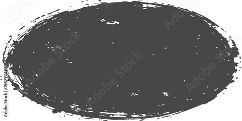 A grunge black and white circle background design features an abstract winter night illustration with ink splash textures and shiny gold star splatters for a holiday art decoration