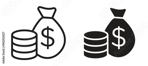 Income icon vector design template and illustration EPS10.