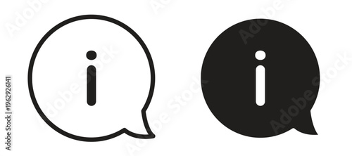 Info icon vector design template and illustration EPS10.