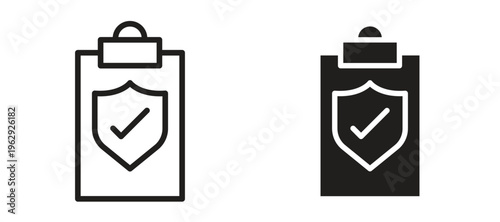 Insurance policy icon vector design template and illustration EPS10.