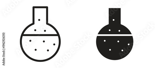 Lab flask icon vector design template and illustration EPS10.