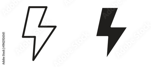 Lightning icon vector design template and illustration EPS10.