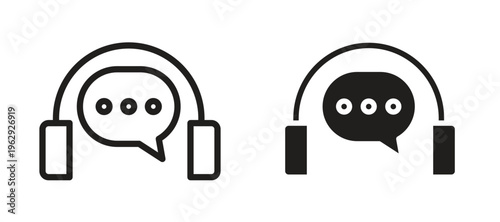 Live chat icon vector design template and illustration EPS10.