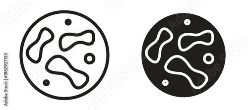 Microorganism icon vector design template and illustration EPS10.