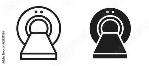 MRI icon vector design template and illustration EPS10.
