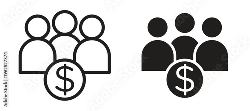 Mutual funds icon vector design template and illustration EPS10.