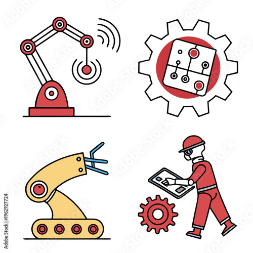 Industrial robots and mechanics
