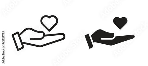 Philanthropy icon vector design template and illustration EPS10.