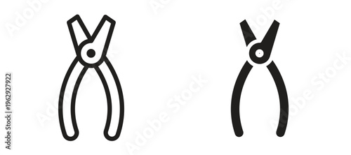 Pliers icon vector design template and illustration EPS10.