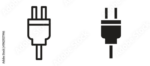 Plug adapter icon vector design template and illustration EPS10.