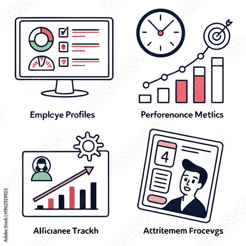 Employee performance metrics and tracking