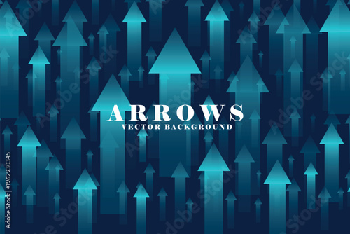 A group of digital blue arrows points up in the air shows about feeling that rise