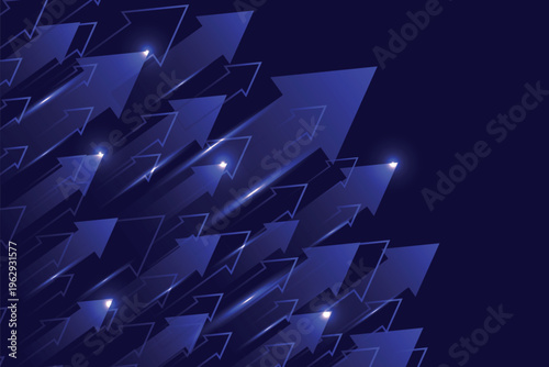 Uptrend abstract background