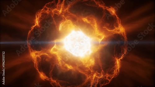 Intense solar flare erupting from the sun, showcasing the power of stellar energy and celestial phenomena in deep space