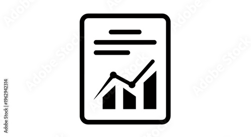 Mobile device with graphical dashboard illustrating data trends and metrics.