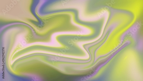 Wallpaper Mural Abstract fluid background with flowing pastel pink and lime green marble swirls Torontodigital.ca