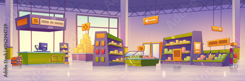Supermarket store interior design